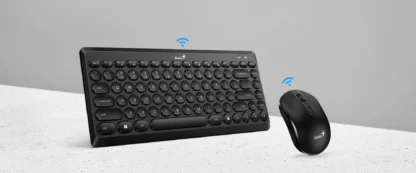 Teclado Genius + Mouse Luxemate Q8000 Tkl Wireless Usb Multimedia Sp Black (31340013401) - Imagen 7