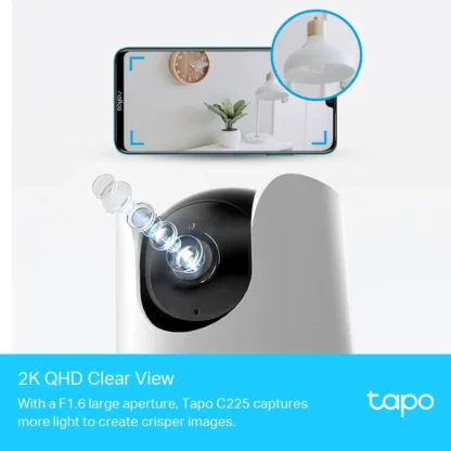 Cámara Wi-Fi Tapo C225: Seguridad IA y Visión Nocturna - Imagen 2