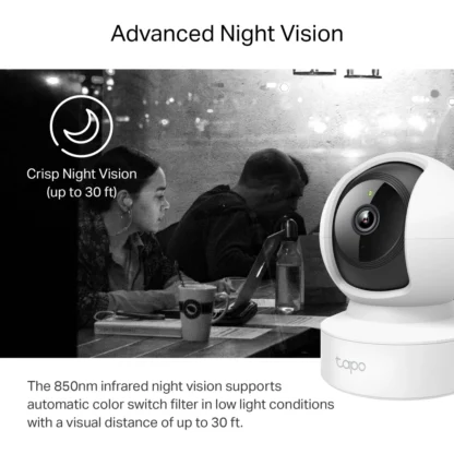 Cámara de Seguridad Tapo C212 | 2K, 360º, Visión Nocturna - Imagen 4